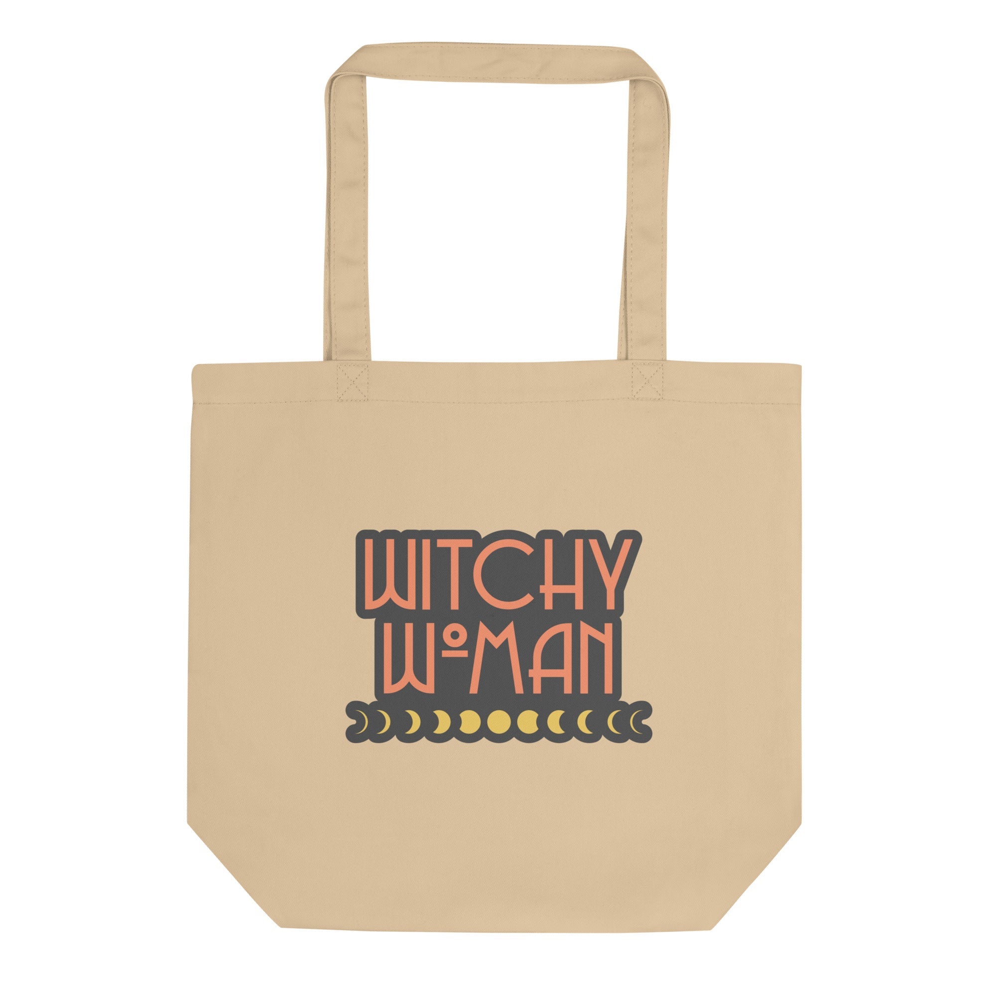 Witchy Woman Moons Celestial Eco Cotton Tote Bag