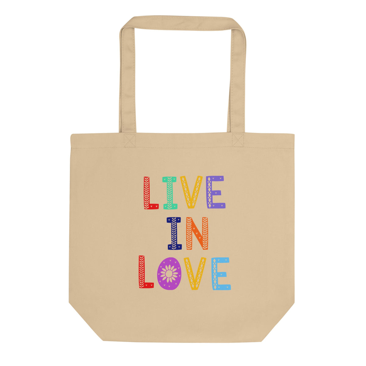 Live In Love Eco Cotton Tote Bag