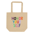Honor Your Self Eco Cotton Tote Bag