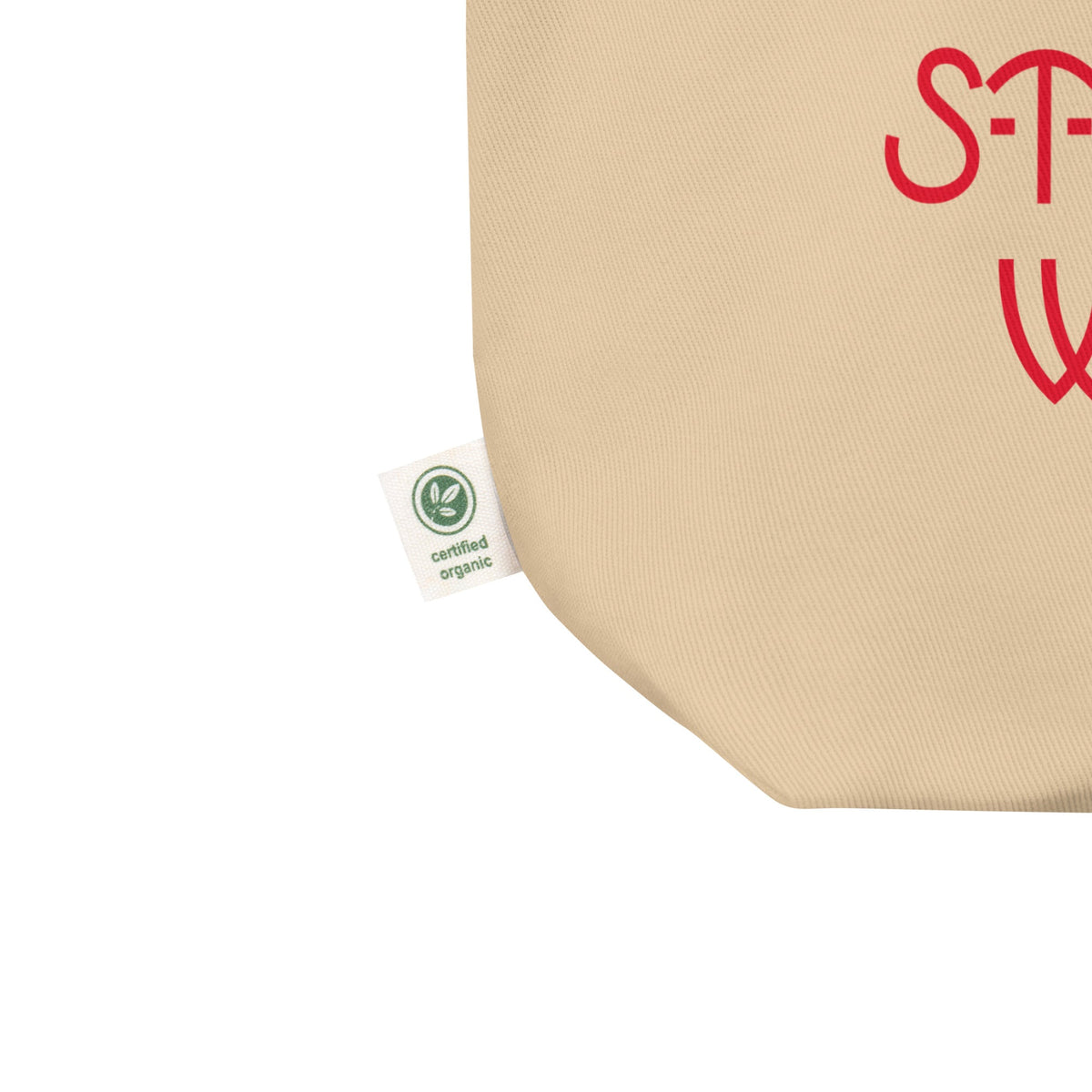 Little Edie Gold Bow Staunch Woman Eco Cotton Tote Bag