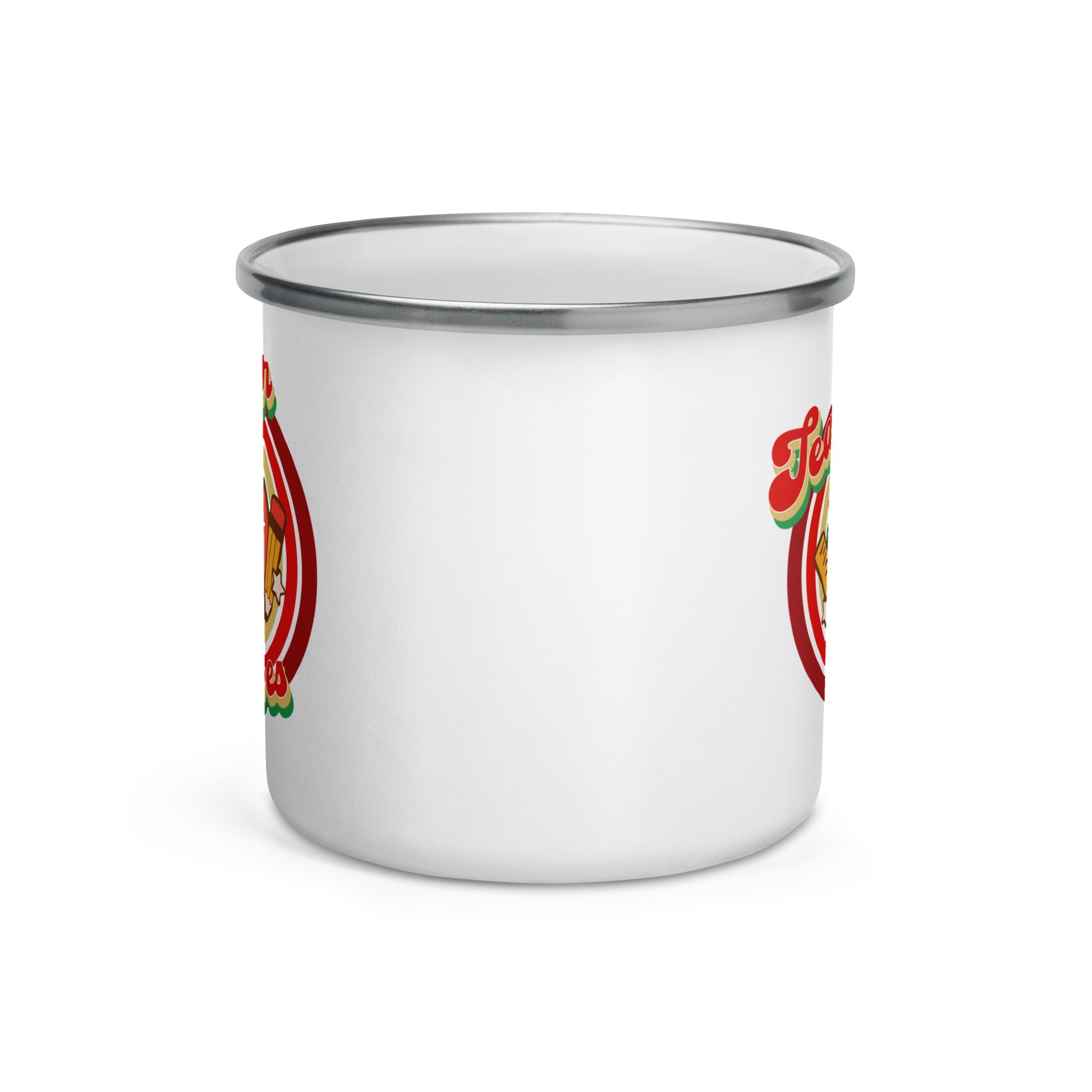 Teacher Vibes Hot Chocolate Camping Enamel Mug