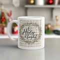O Holy Night Sheet Music Christmas Wreath Retro Christmas Glossy Mug