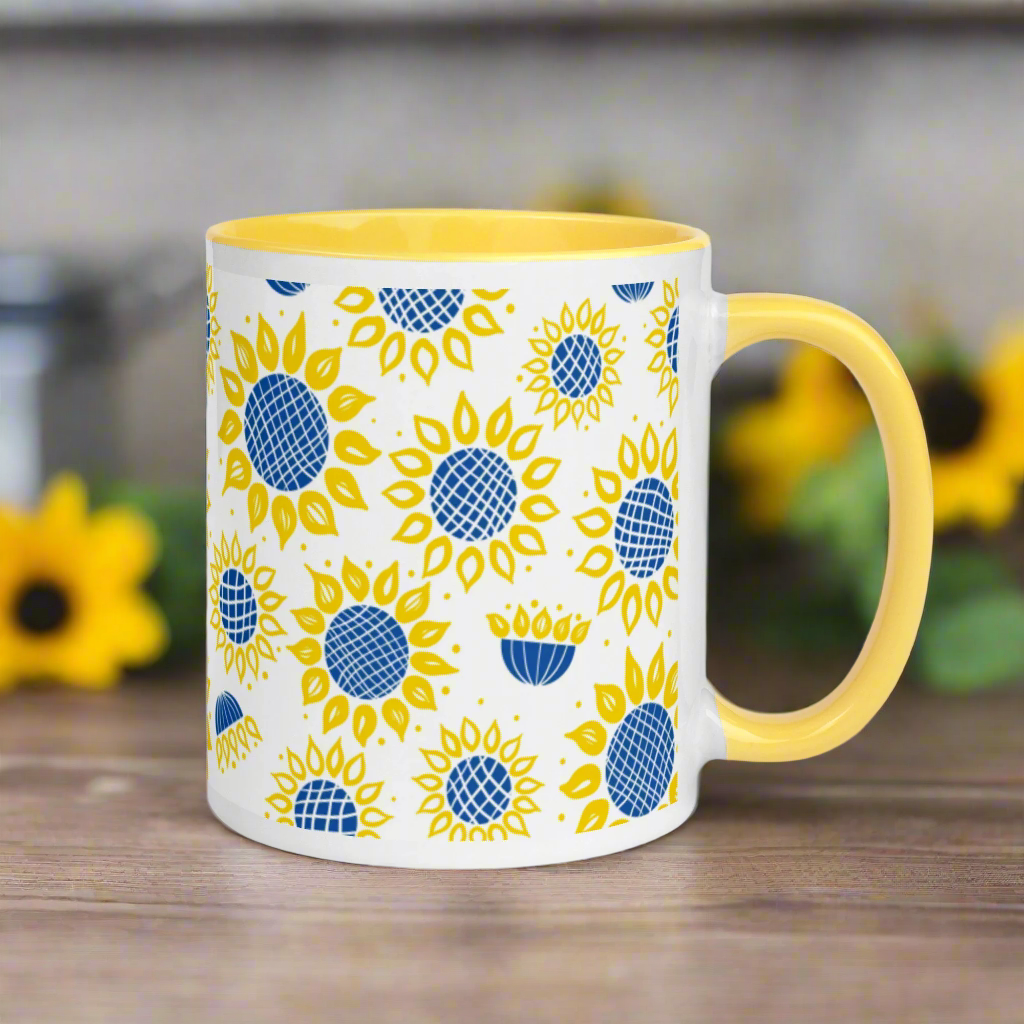 Ukrainian Sunflowers Spring Mug
