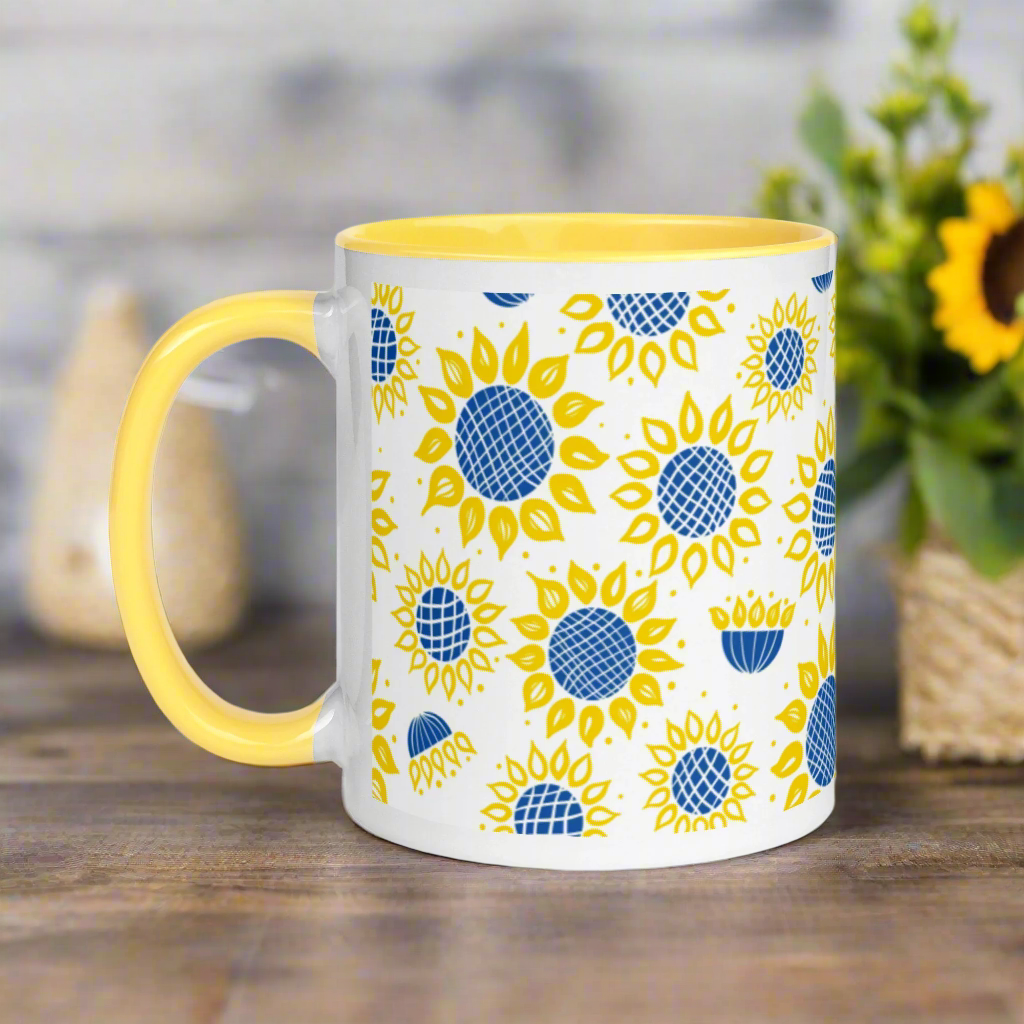 Ukrainian Sunflowers Spring Mug