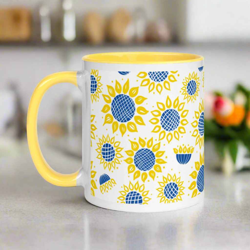 Ukrainian Sunflowers Spring Mug