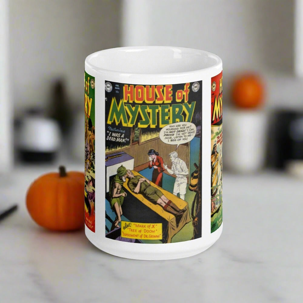 House Of Mystery Retro Gothic Comic Glossy Coffee Mug