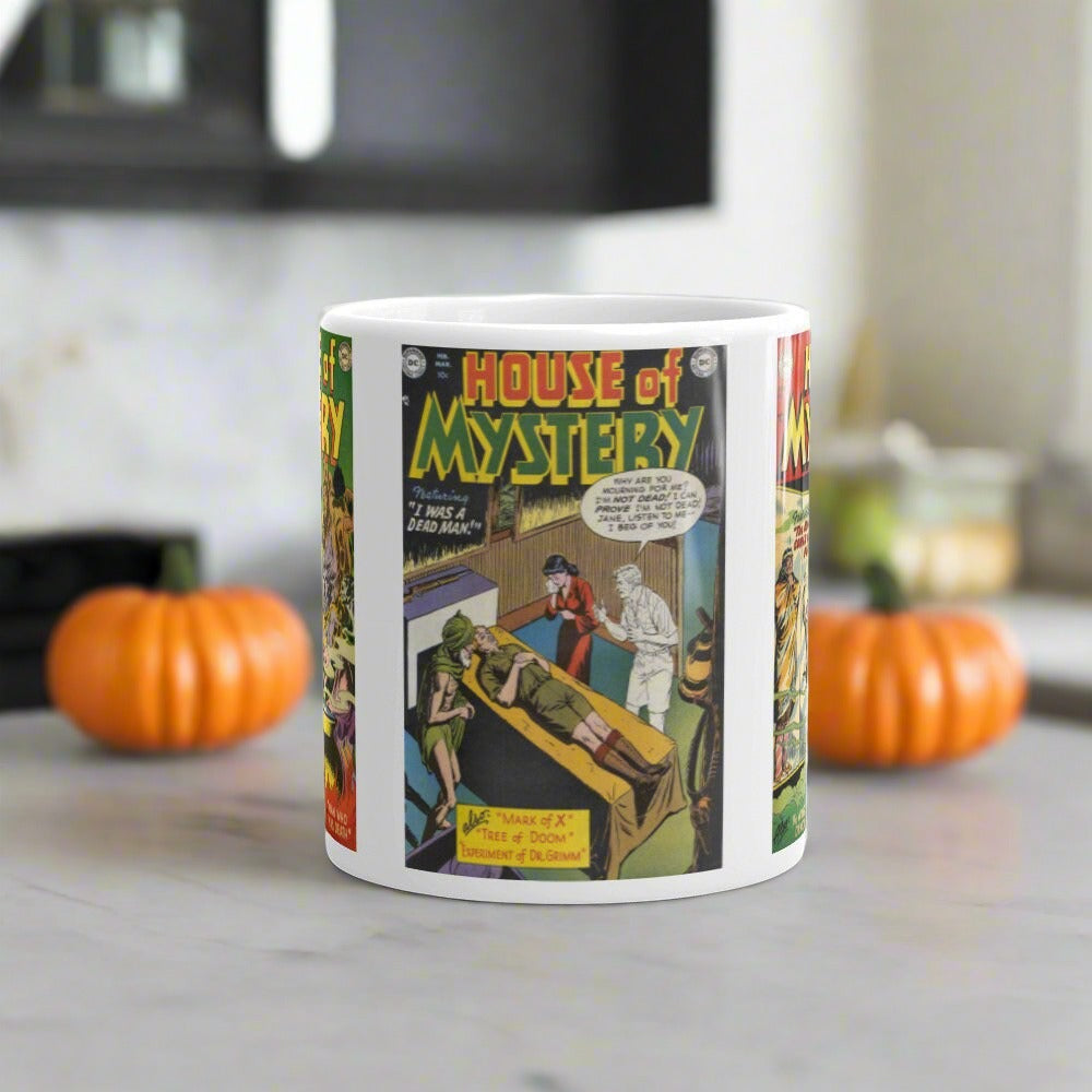House Of Mystery Retro Gothic Comic Glossy Coffee Mug