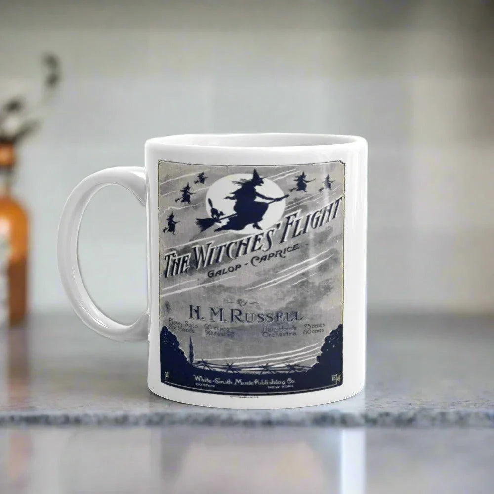 The Witches Flight Retro Halloween Coffee Mug