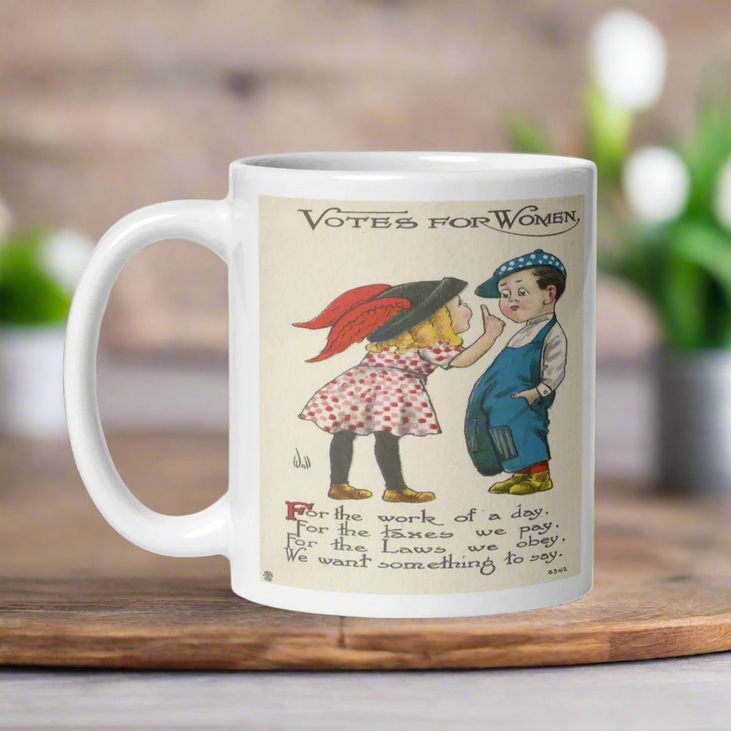 Votes For Women Vintage Glossy Coffee Mug