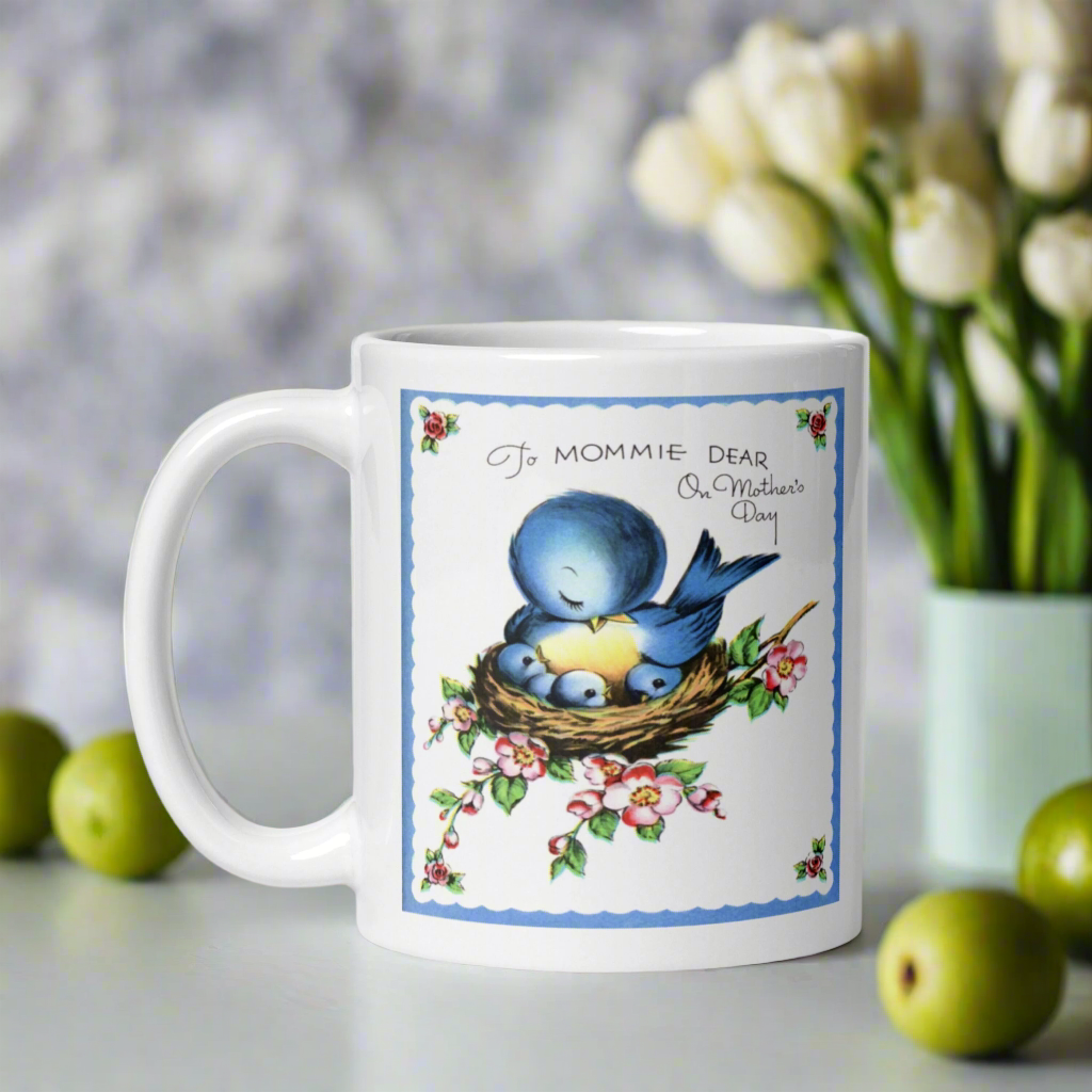 To Mommie Dear On Mother’s Day Mug, Vintage Style Mother’s Day Mug