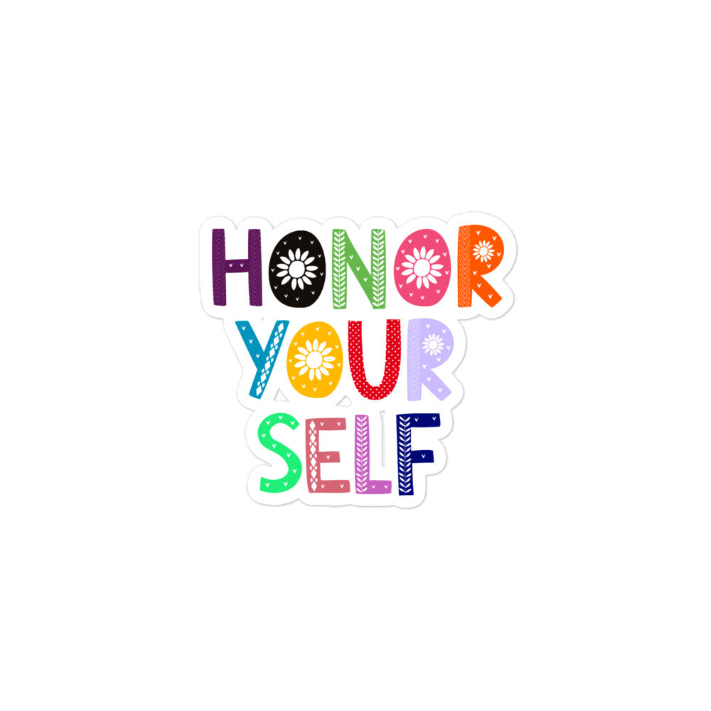 Honor Your Self Bubble-free Sticker