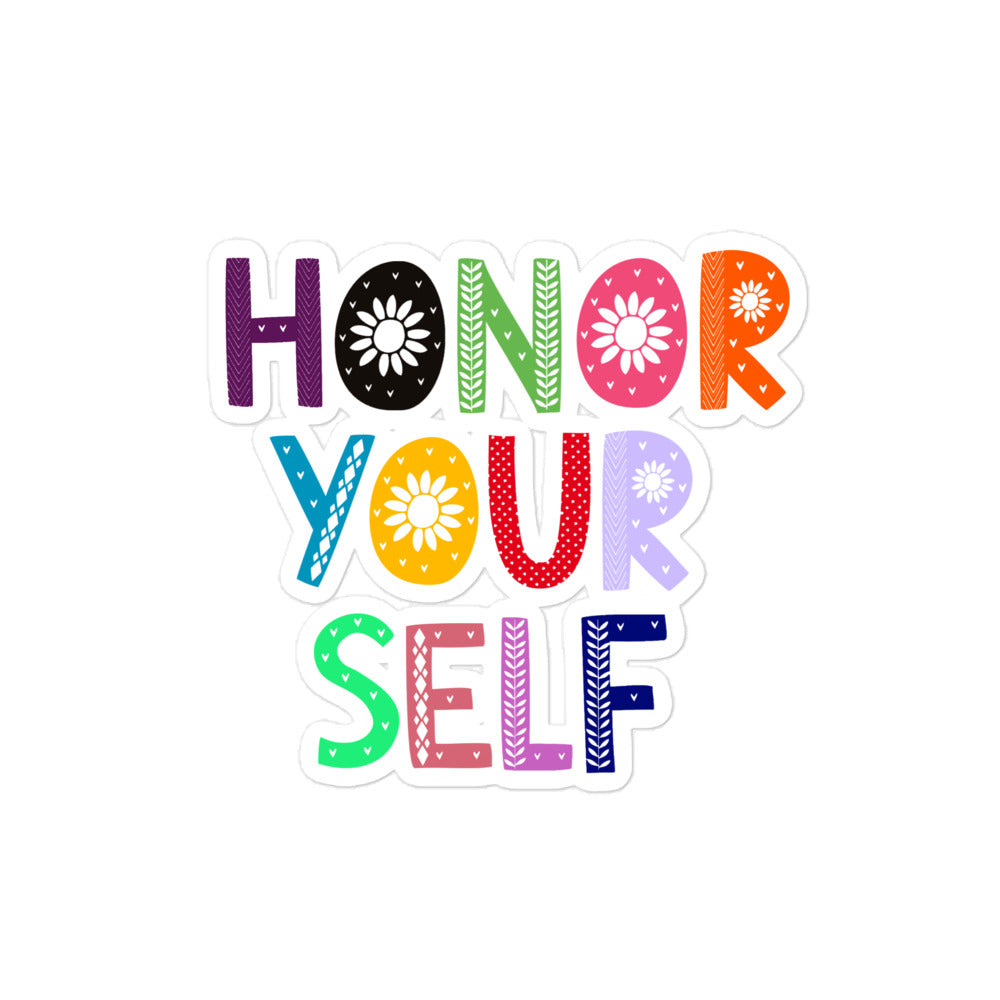 Honor Your Self Bubble-free Sticker