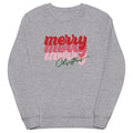 Merry Merry Merry Christmas Unisex organic sweatshirt