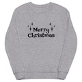 Merry Christmas Starburst Atomic Mid Century Retro Style Christmas Unisex Organic Sweatshirt