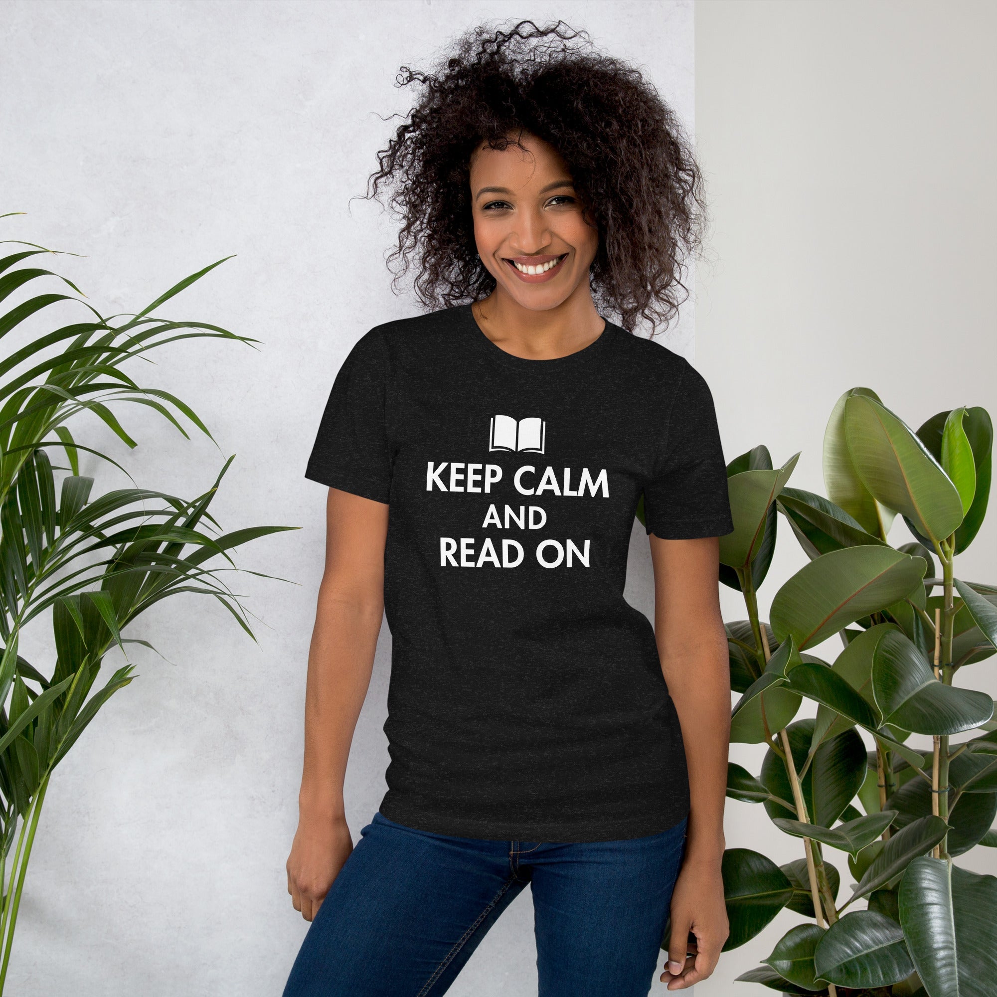 Keep Calm And Read On Unisex t-shirt