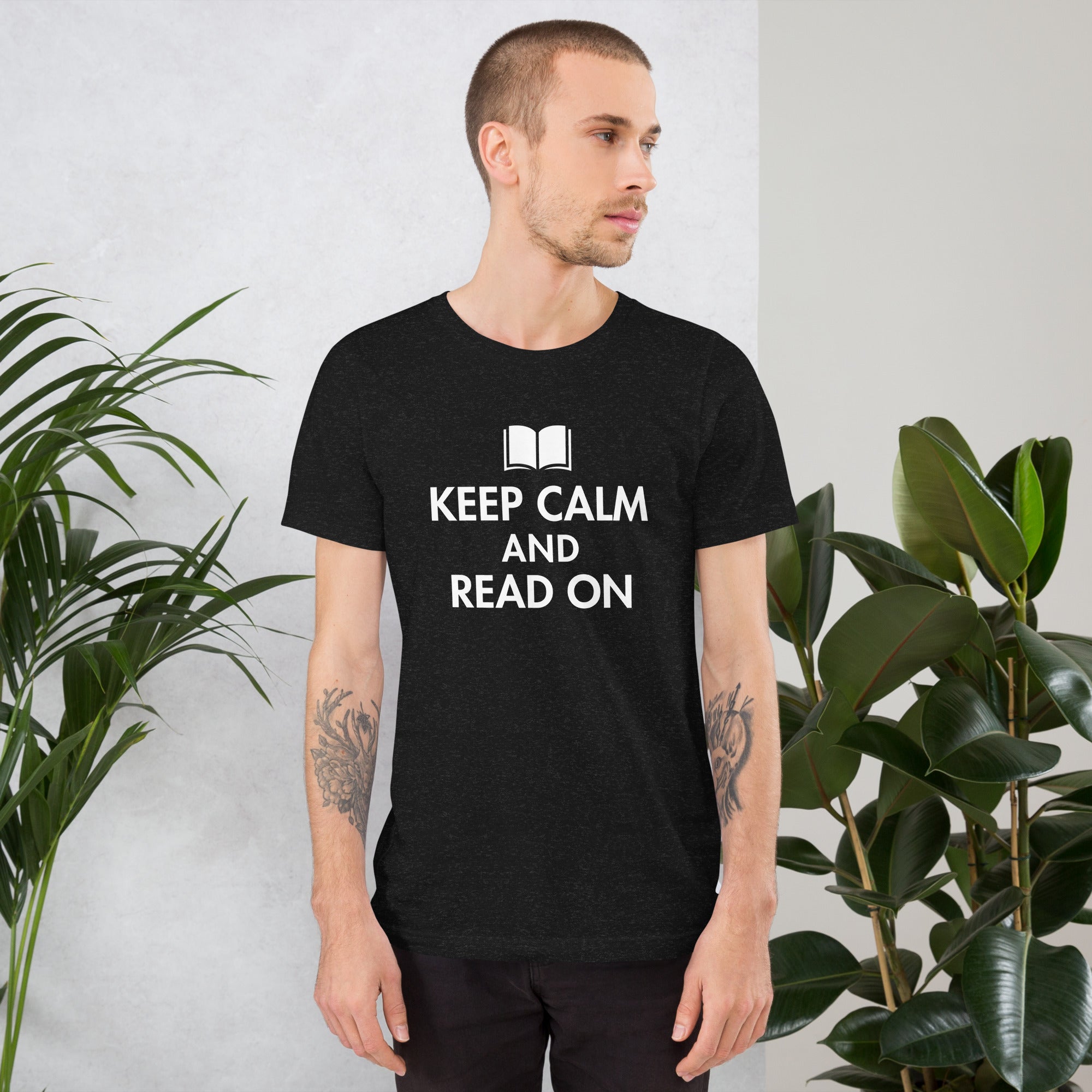 Keep Calm And Read On Unisex t-shirt
