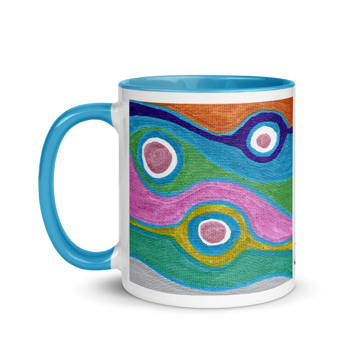 Metallic Protection Blue Lined Mug