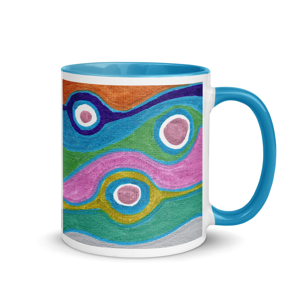 Metallic Protection Blue Lined Mug