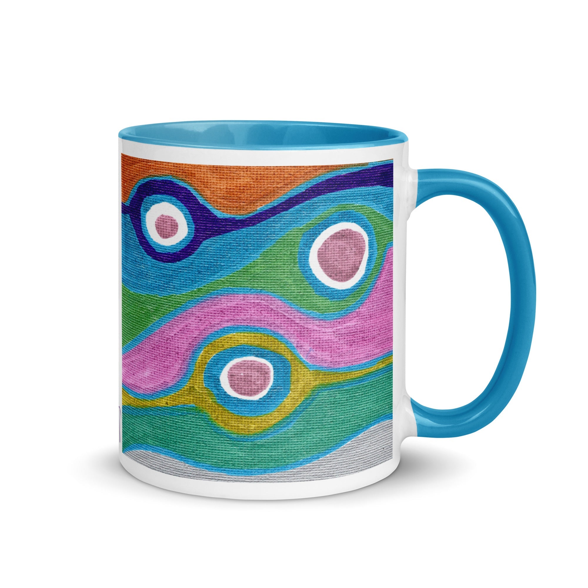Metallic Protection Blue Lined Mug
