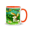 Spring Rabbit Mug - Retro Style
