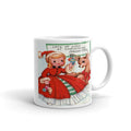 Gift For Daughter Mid Century Retro Christmas Print Glossy Mug