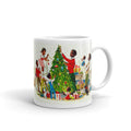 Vintage Family Christmas Mid Century Retro Christmas Print Glossy Mug