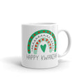 Happy Kwanzaa Boho Rainbow Glossy Mug