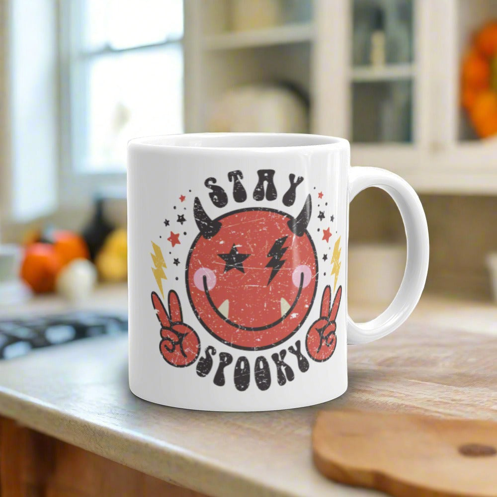 Cute Devil Stay Spooky Halloween Mug