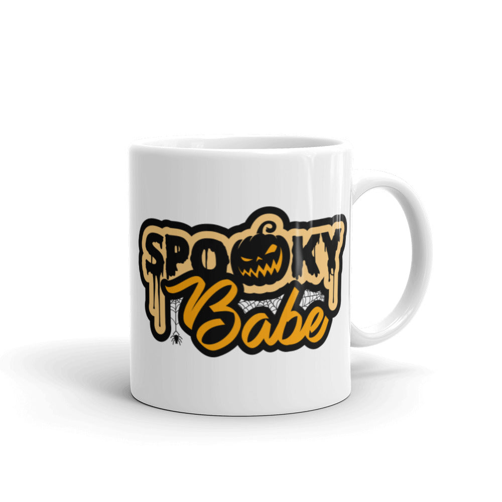 Spooky Babe White Glossy Mug