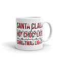 Santa Claus Reindeer Hot Chocolate Movies Christmas Lights Mug