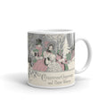Christmas Greetings And Best Wishes Couple Deco Retro Christmas Print Glossy Mug