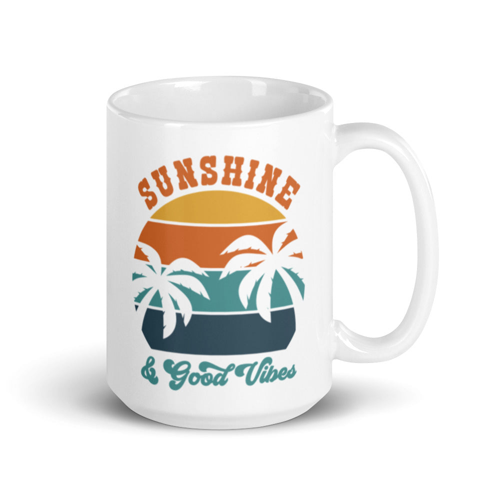 Sunshine And Good Vibes Glossy Mug