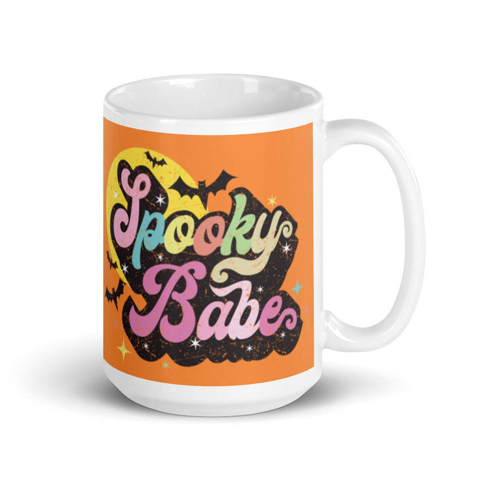 Spooky Babe Glossy Mug - Orange