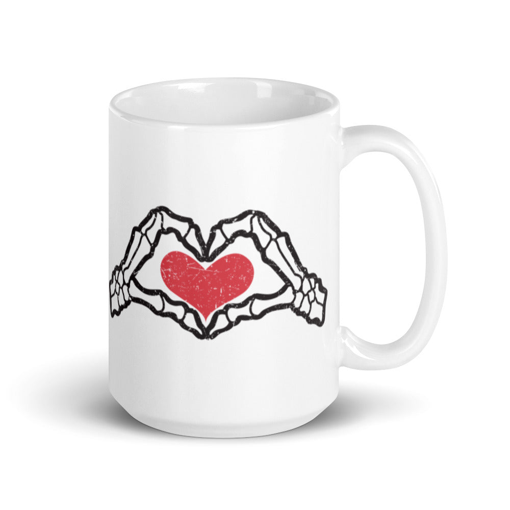Skeleton Hand Love Mug
