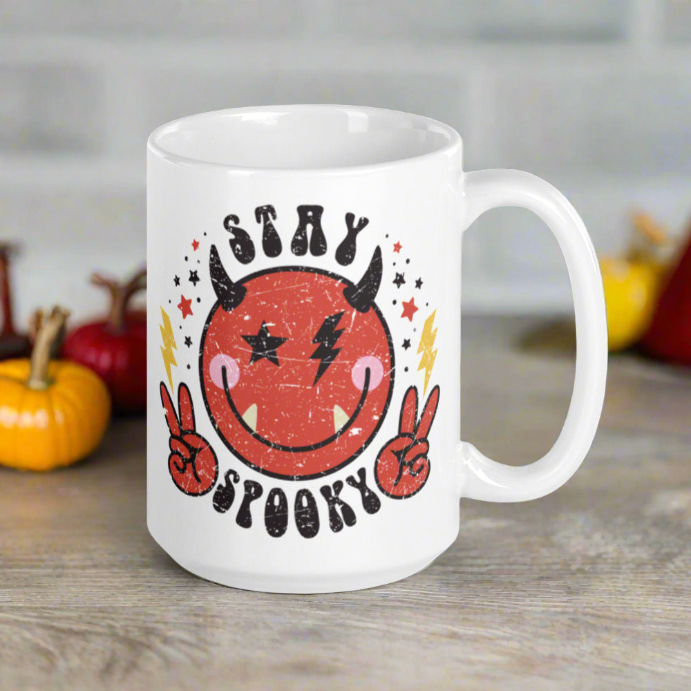 Cute Devil Stay Spooky Halloween Mug