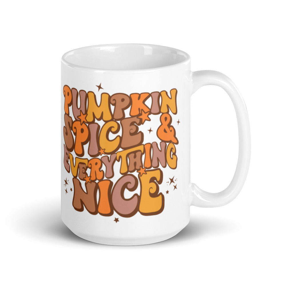Pumpkin Spice And Everything Nice Glossy Mug