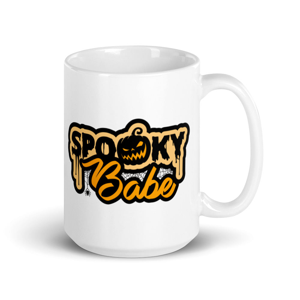 Spooky Babe White Glossy Mug