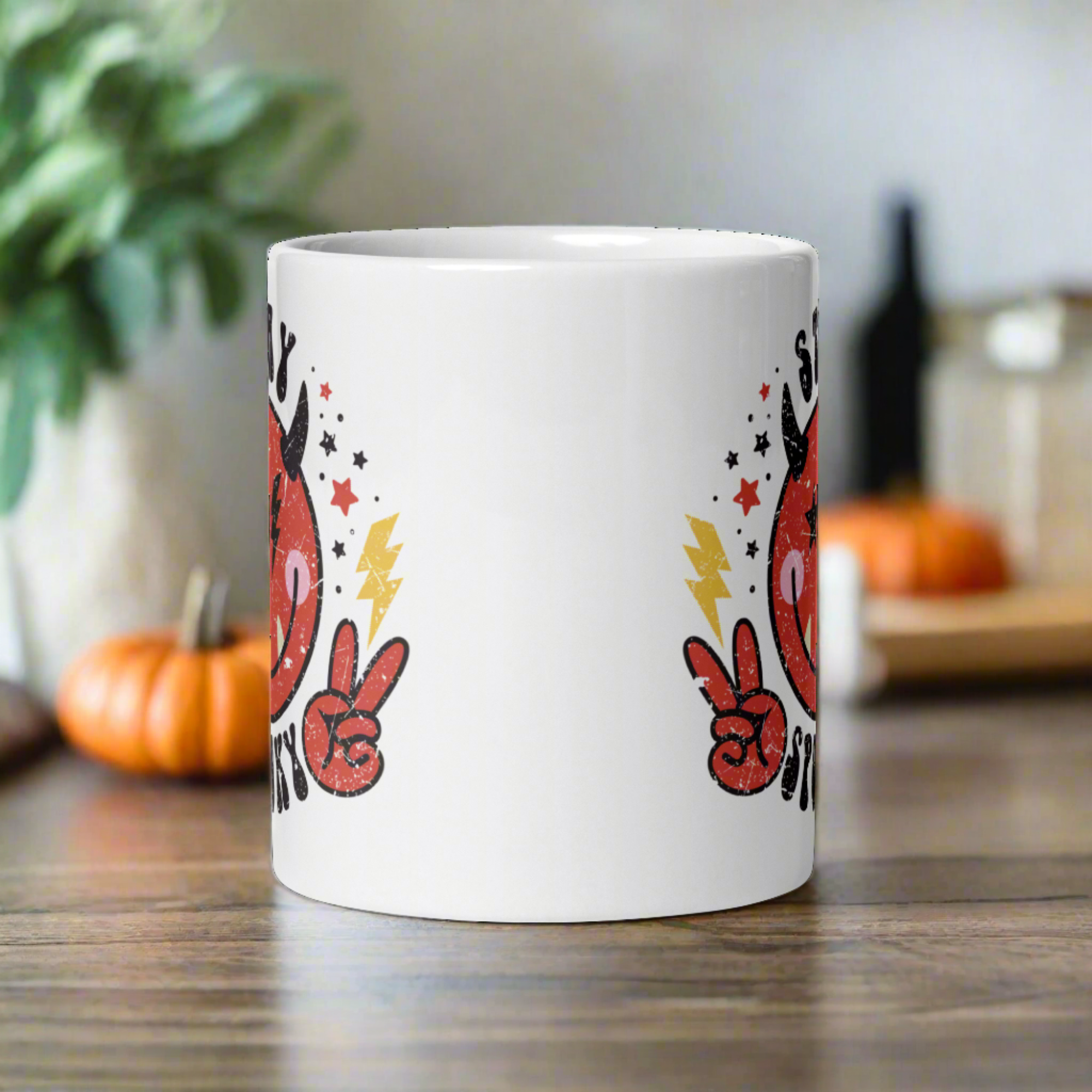 Cute Devil Stay Spooky Halloween Mug