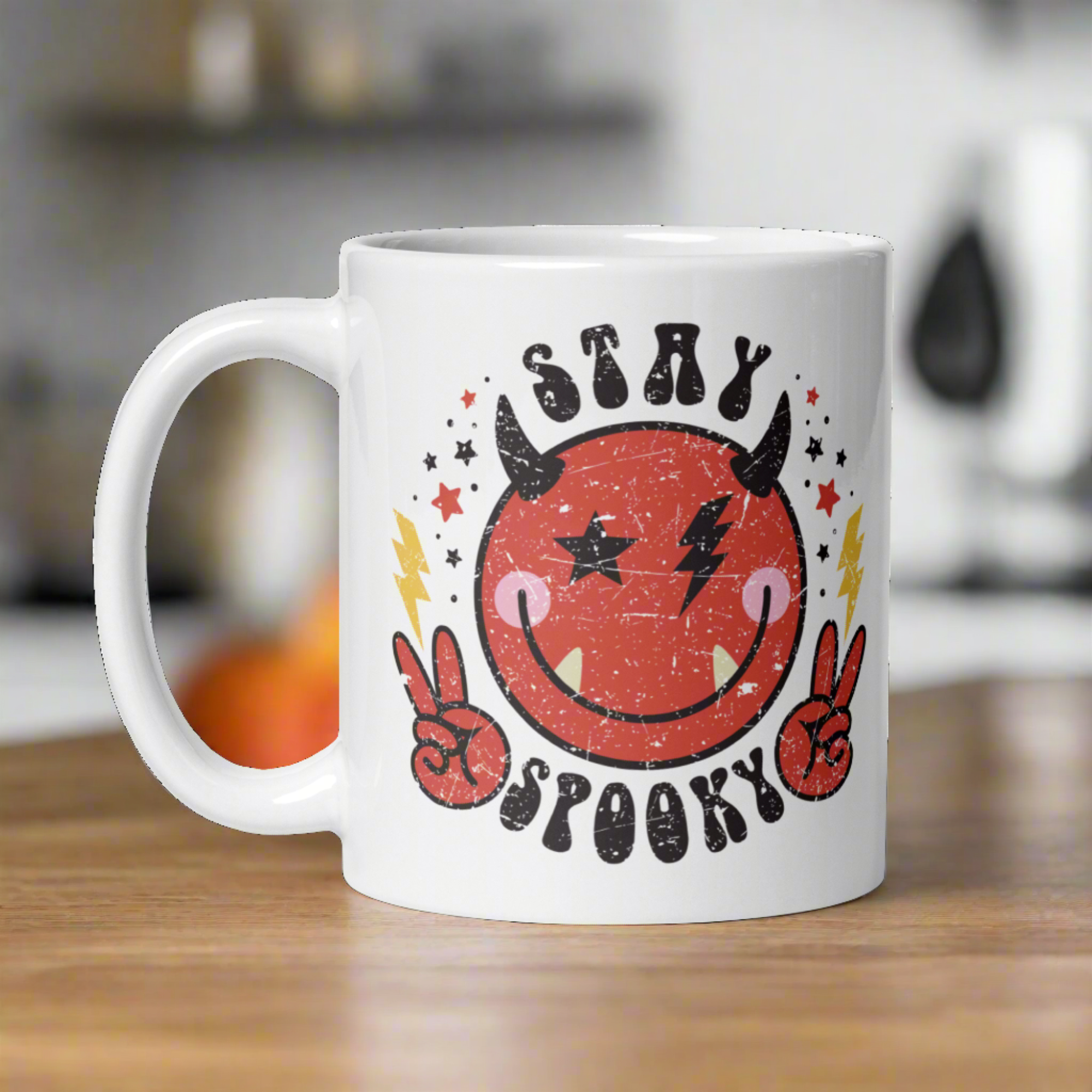 Cute Devil Stay Spooky Halloween Mug
