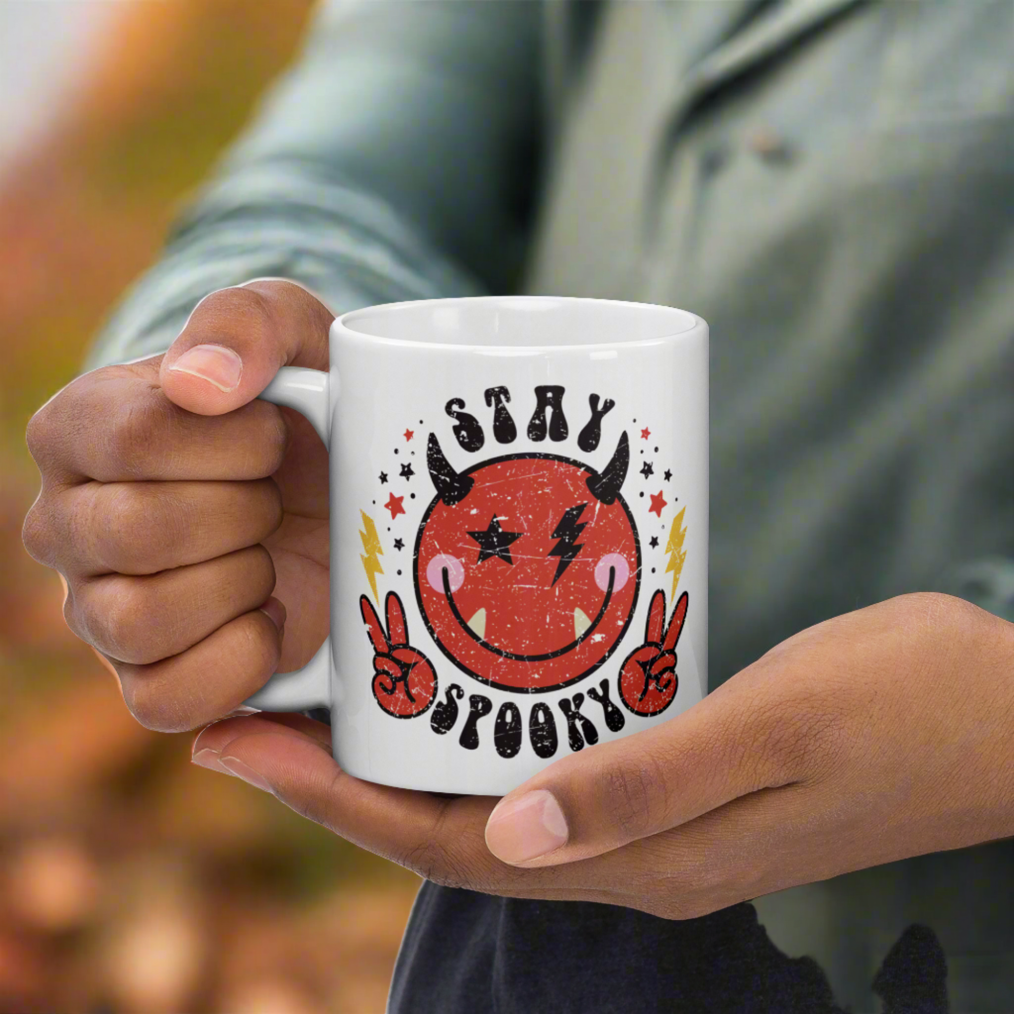 Cute Devil Stay Spooky Halloween Mug