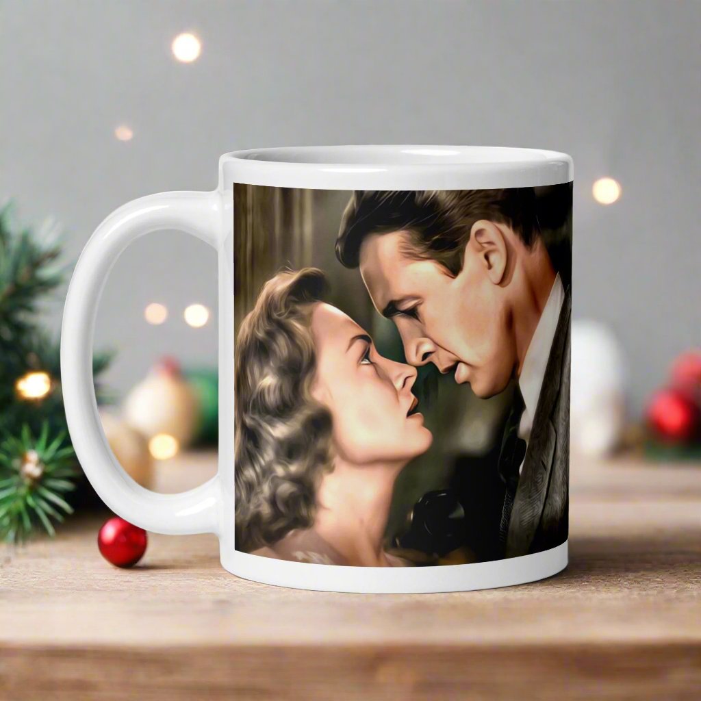 It's A Wonderful Life George and Mary Bailey Christmas Glossy Coffee Mug