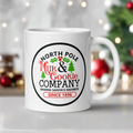 Santa's Milk and Cookie Company Christmas Glossy Coffee Mug