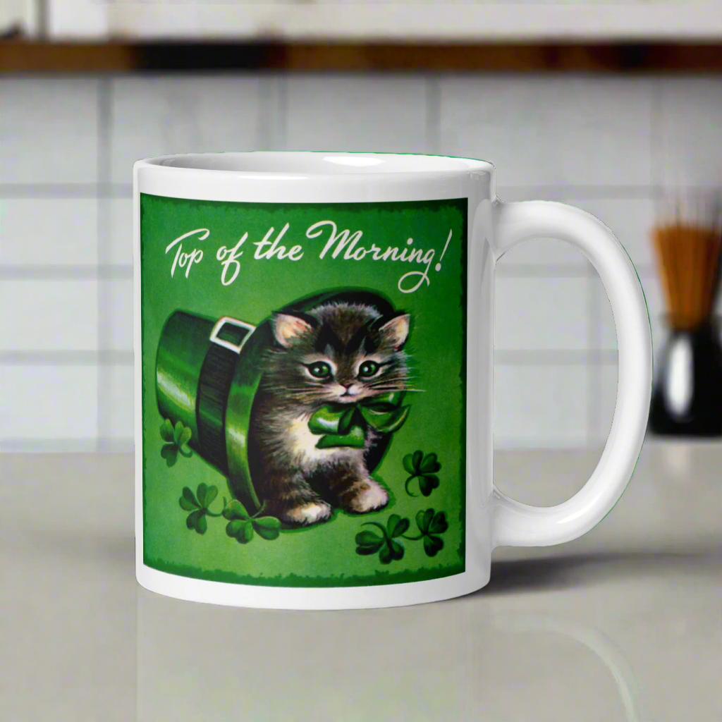 Top Of The Morning St. Patrick’s Day Glossy Coffee Mug