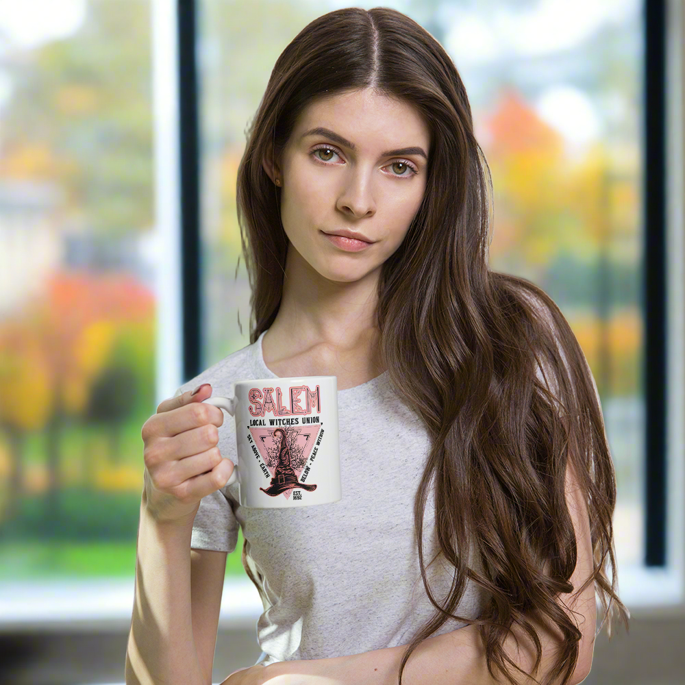 Salem Local Witches Union Halloween Glossy Coffee Mug
