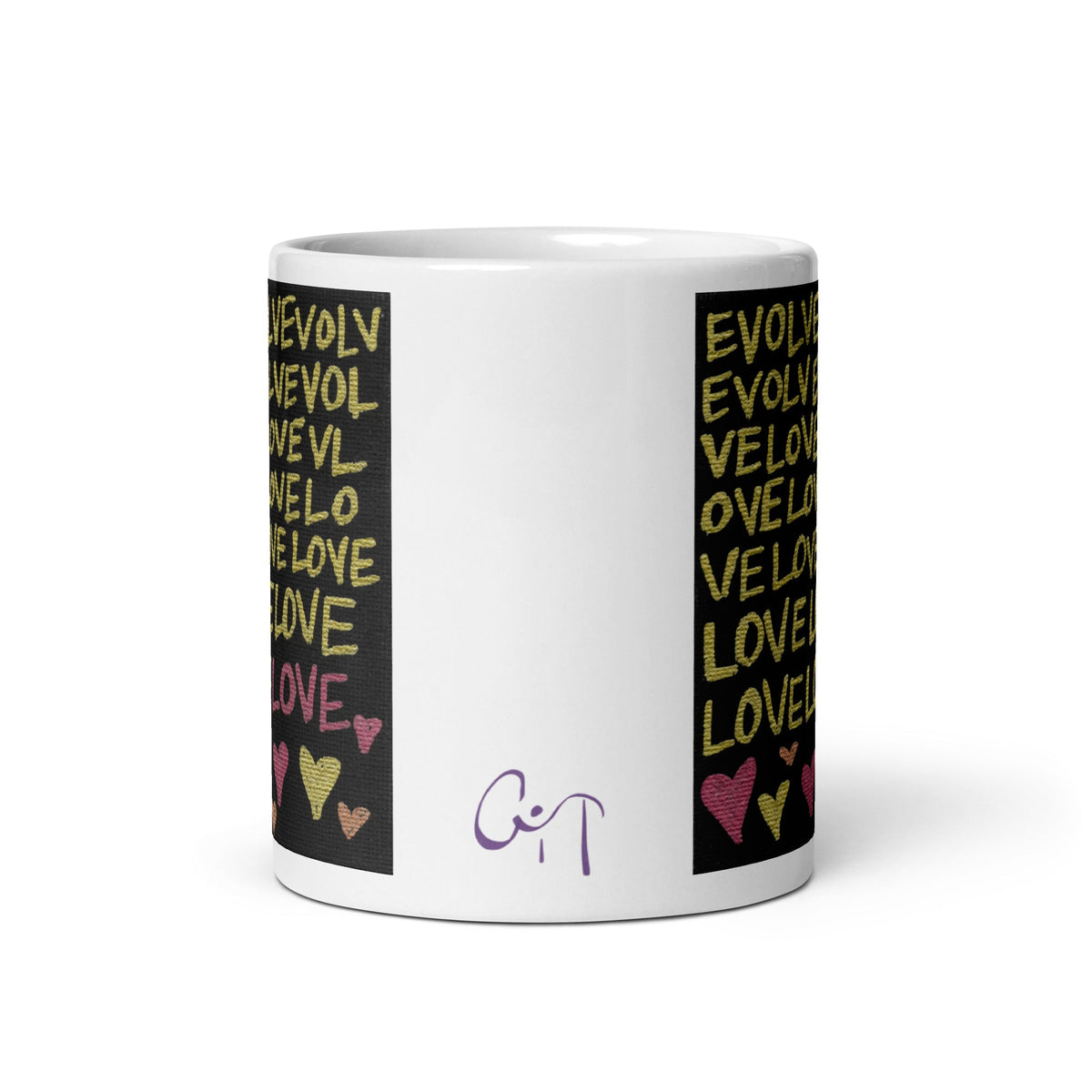 Evolveevlovelove Gold Caden Caraco Glossy Mug - Evolve Into Love Collection