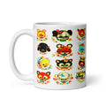 Mid Century Animals Retro Glossy Mug