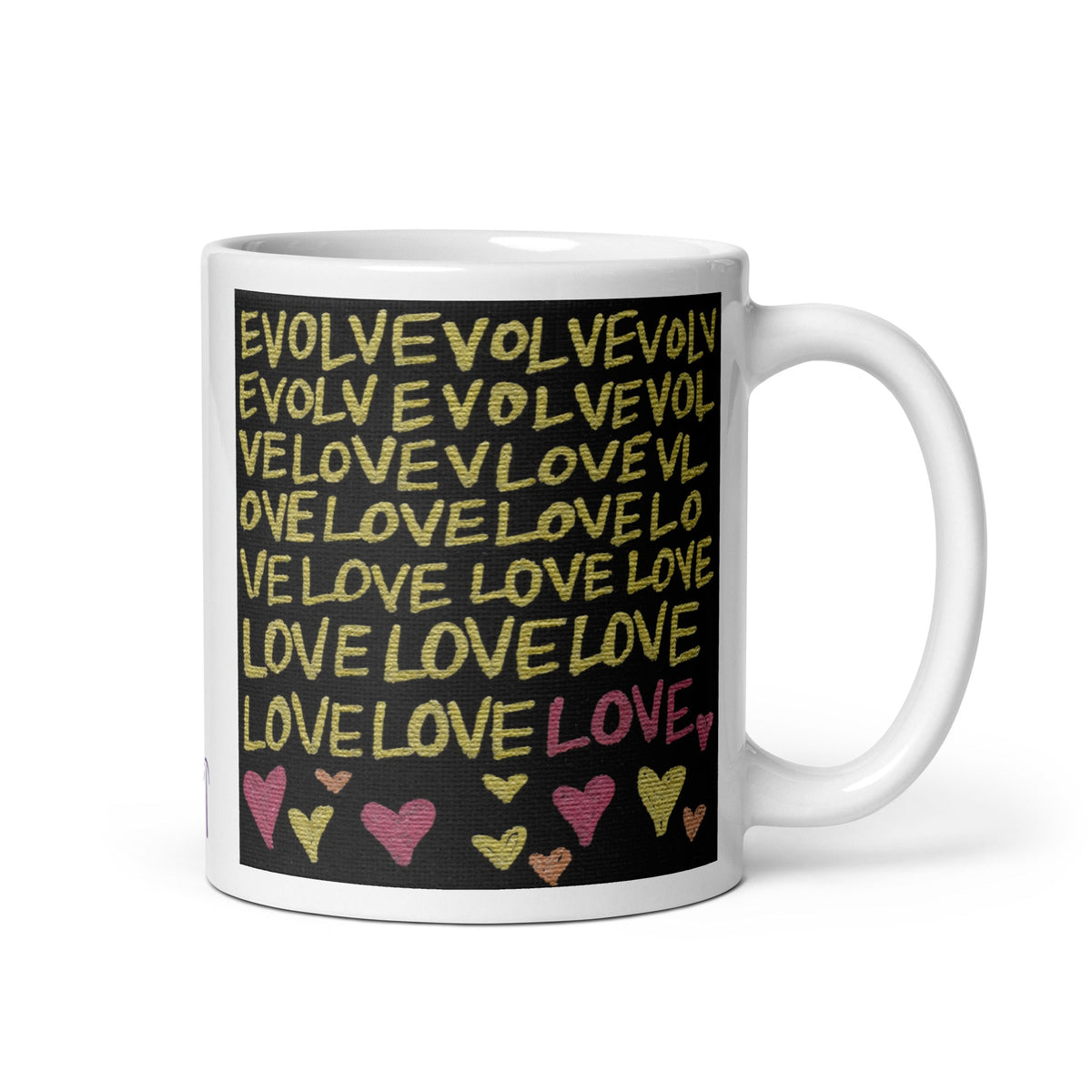 Evolveevlovelove Gold Caden Caraco Glossy Mug - Evolve Into Love Collection