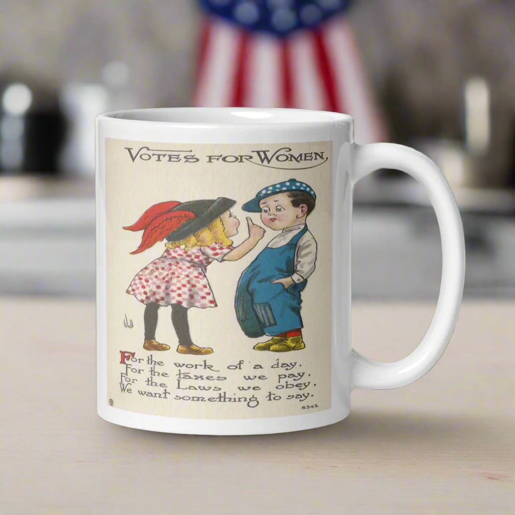 Votes For Women Vintage Glossy Coffee Mug
