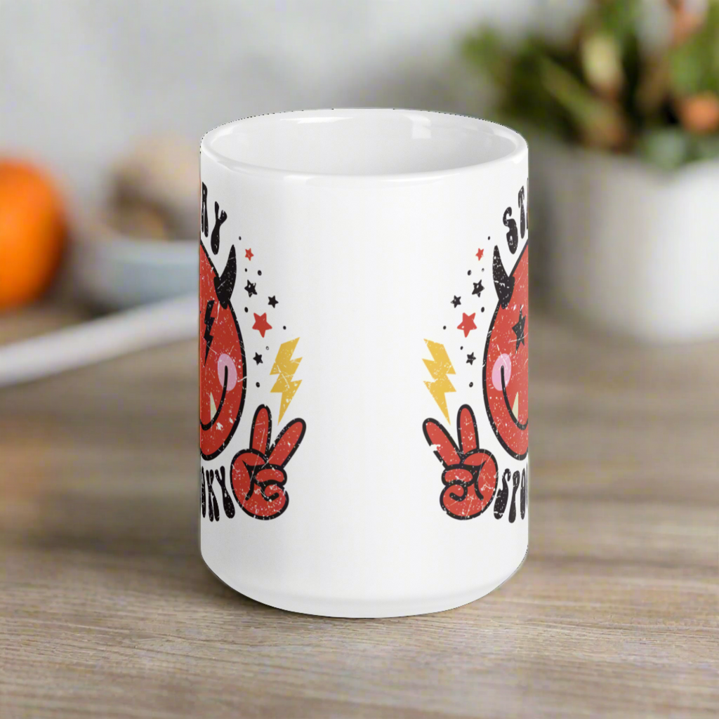 Cute Devil Stay Spooky Halloween Mug