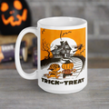 Trick or Treat Halloween Retro Vintage Art Glossy Coffee Mug
